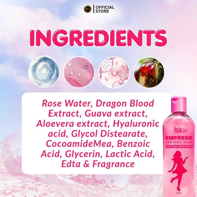 BMRS Empress ingredient information from the product listing